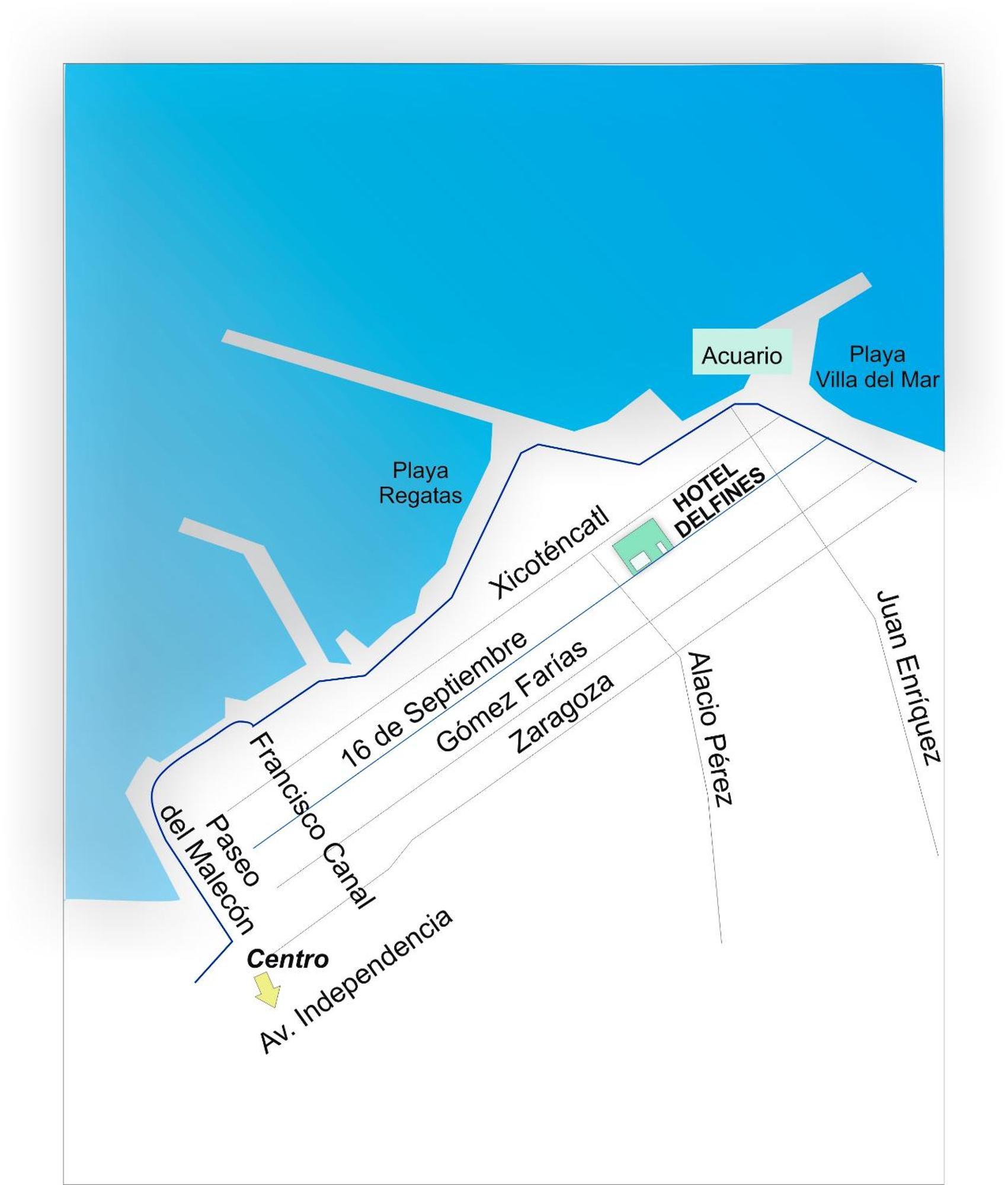 Hotel Delfines - A 2 Calles Del Acuario Veracruz Zewnętrze zdjęcie